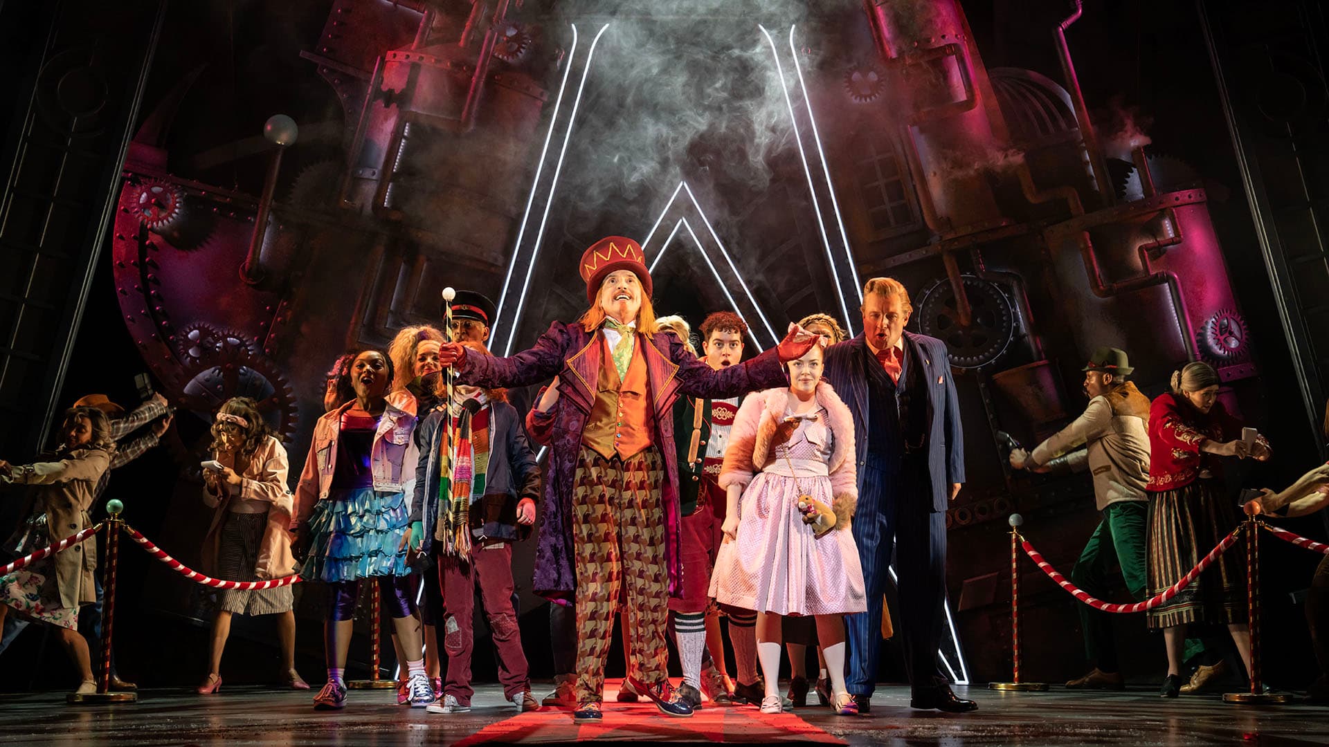 Charlie and the Chocolate Factory the musical production shot